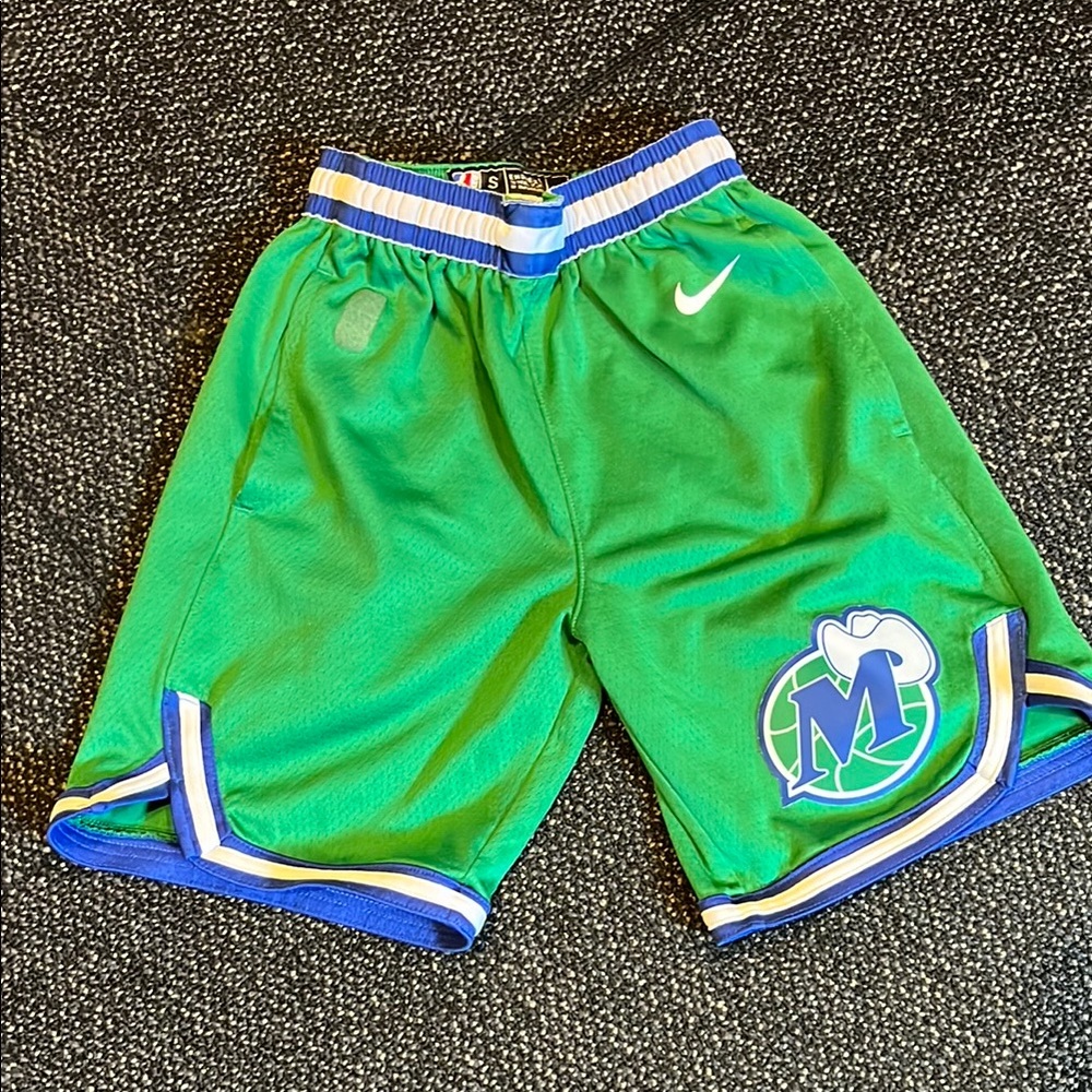Dallas Mavericks Authentic Game Shorts Youth Small